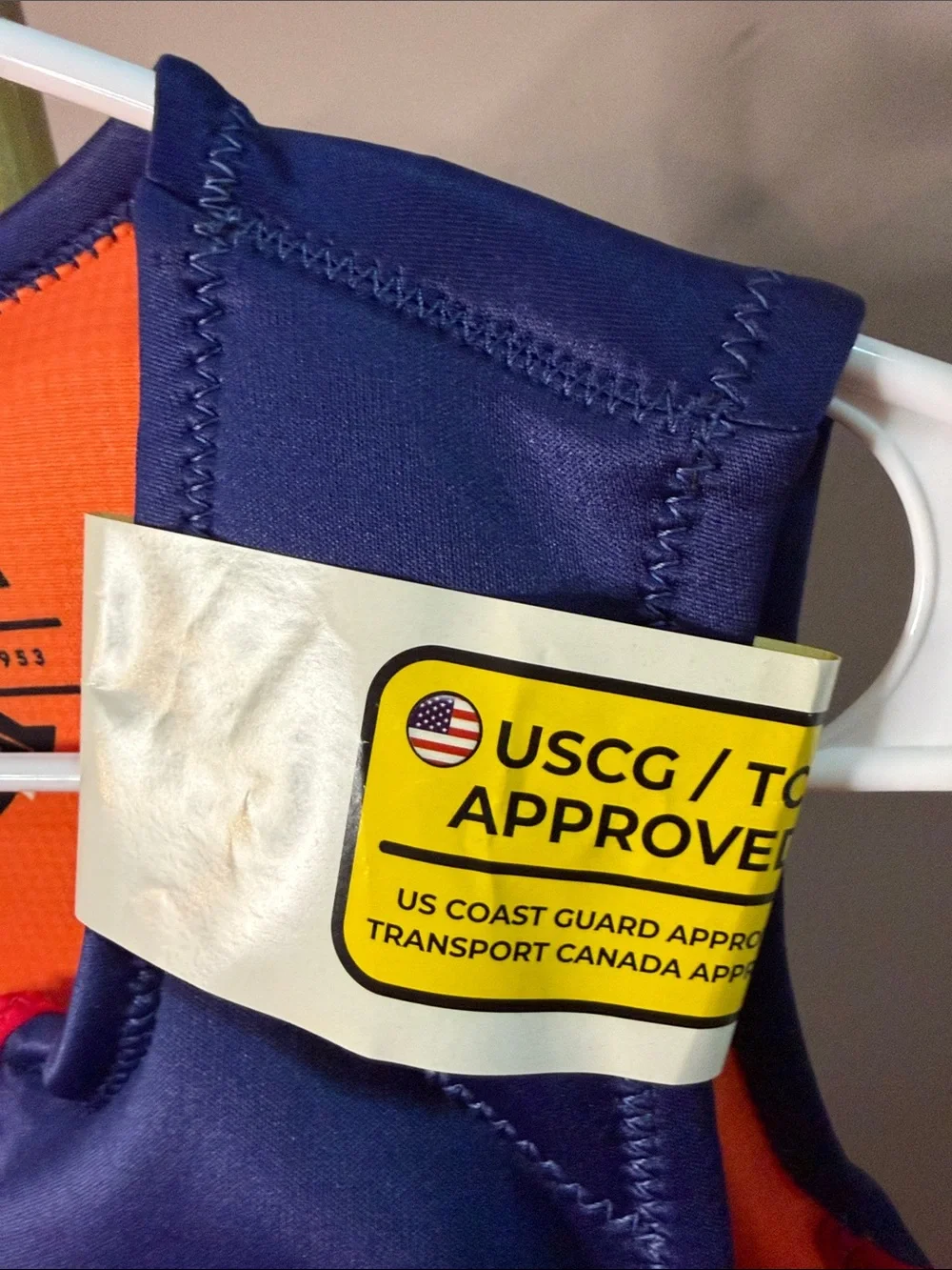 Body Glove- Kids Overboard Neoprene Life Vest - Navy with Yellow & Red Accents - Picture 4 of 16
